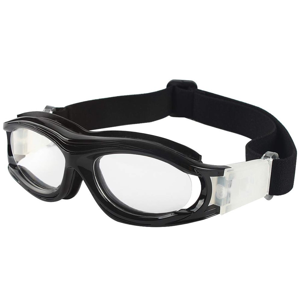 Andux Basketball Soccer Football Sports Protective Eyewear Goggles Eye Safety Glasses LQYJ-04 (Black)