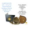 Bible Verse Brass Compass  Be Strong and Courageous (Joshua 1:9) | Christian Gift for Graduation, Baptism, Confirmation  Religious Keepsake for Boys, Girls, Teens, Men, Pastors & Church Events view 3