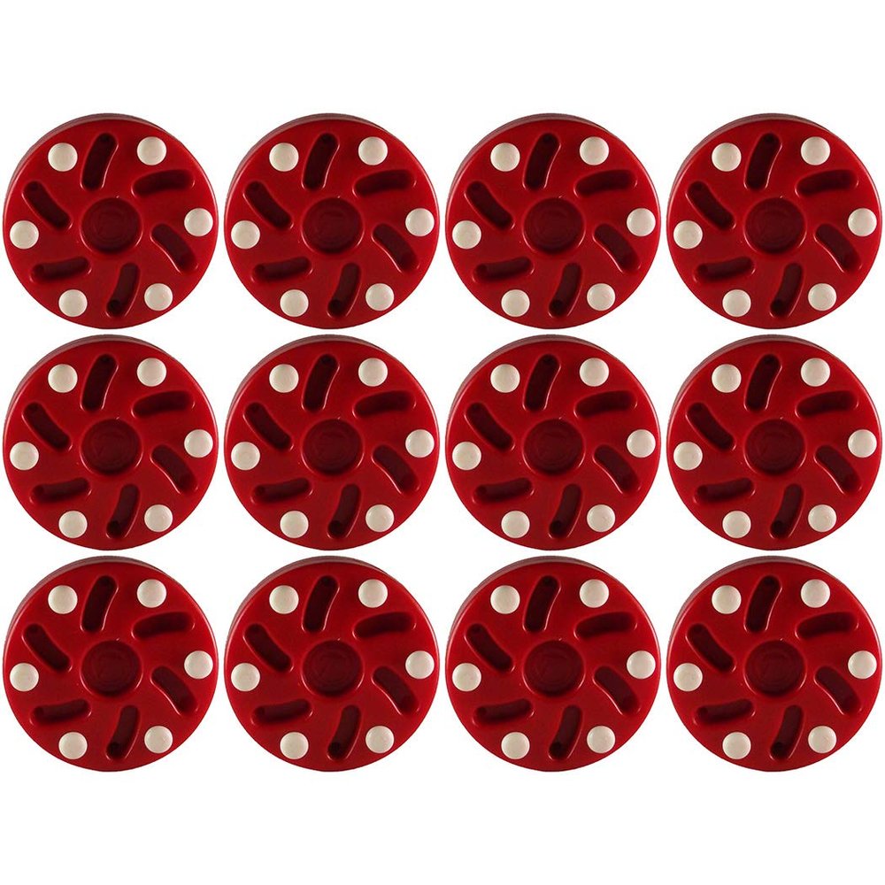 TronX Roller Hockey Puck (12-Pack) (Red)