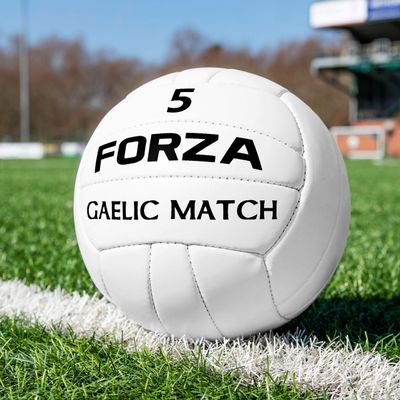 FORZA Gaelic Match Football | Official Size | 100% Hand Stitched (Size 4, Pack of 1)