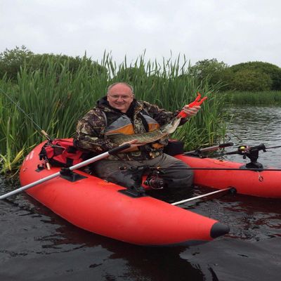 Inflatable 0.7mm PVC Floating Fly Fishing Wader River Raft Belly Boat Raft NEW
