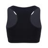 dPois Kids Girls' Racer Back Crop Top Sports Bra Dance Sports Gym Workout Active Wear Blue 6 view 2
