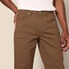 Amazon Essentials Men's Straight Fit 5-Pocket Stretch Twill Pants, Brown, 31W x 32L view 4