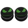 00g 10mm Black Halloween Skull Acrylic Flesh Ear Tunnels Plugs Double Flare Saddle Gauges Starter Stretcher Earring view 1