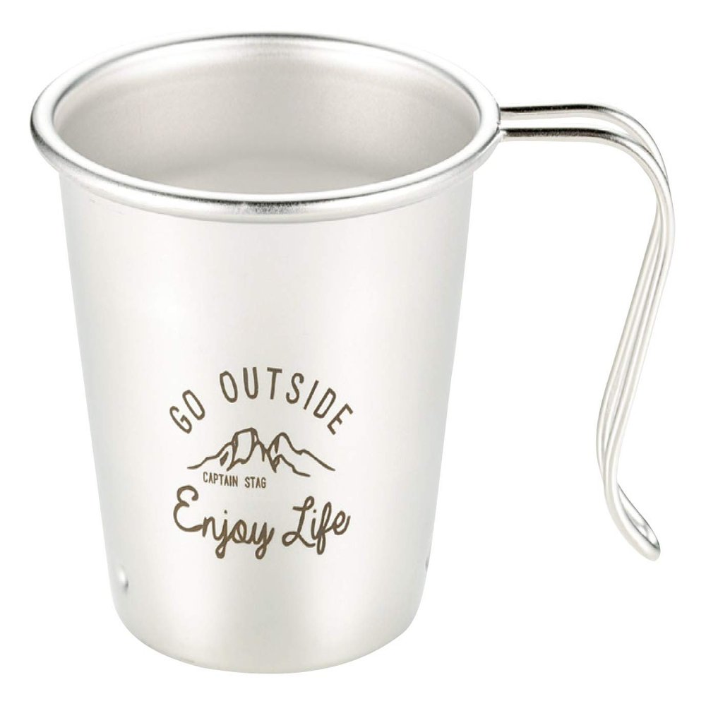 Captain Stag Monte UH-38 Cup Mug, Deep Stacking Cup, 10.1 fl oz (300 ml), Stainless Steel, Made in Japan, Made in Tsubamesanjo