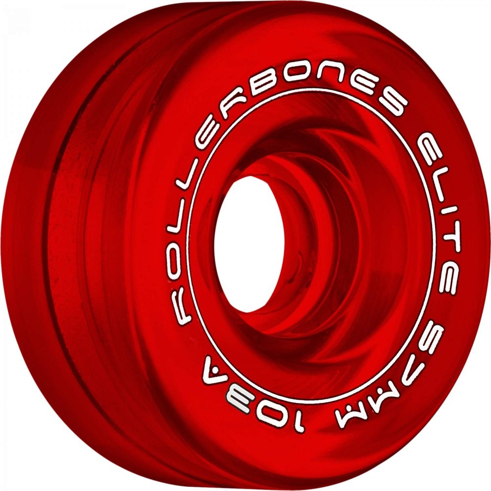 Rollerbones Art Elite Competition 103a Roller Skate Wheels - Red - 57mm
