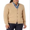 Amazon Essentials Men's Cotton Cardigan Sweater, Camel Heather, Small view 1