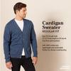 Amazon Essentials Men's Cotton Cardigan Sweater, Camel Heather, Small view 2