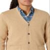 Amazon Essentials Men's Cotton Cardigan Sweater, Camel Heather, Small view 4
