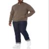Amazon Essentials Men's Full-Zip Cotton Sweater, Brown Heather, XX-Large view 4