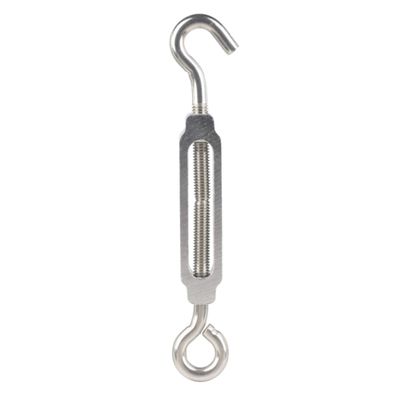 Hampton 02-3427-406 0.375 x 8 in. Hook & Eye Turnbuckles - Stainless Steel -