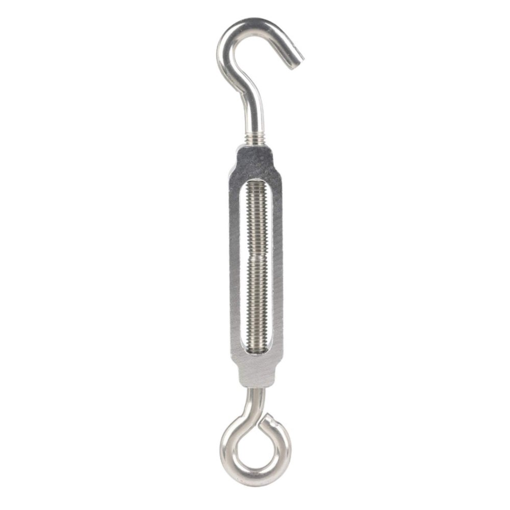 Hampton 02-3427-406 0.375 x 8 in. Hook & Eye Turnbuckles - Stainless Steel -