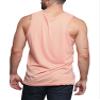 Men's Basic Essential Straight Hem Long Length Tank Top TT60-PL - Coral - 2X-Large - H11A view 2