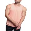 Men's Basic Essential Straight Hem Long Length Tank Top TT60-PL - Coral - 2X-Large - H11A view 3