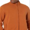 Amazon Essentials Men's Full-Zip Cotton Sweater, Rust, X-Large view 3