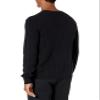Amazon Essentials Men's Crewneck Cable Cotton Sweater, Black, Large view 2