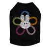 Flower Bunny - Bling Rhinestone Easter Dog Shirt, 3XL Black view 1