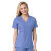 Carhartt Scrubs C12106 Women's Force Modern Fit Twill V-Neck Top XXX-Large Ceil Blue view 1