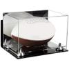 Football Display Case, Durable Clear Display Case with Mirror & Clear Base, Wall Mounted Case for Full Size Footballs, Sports Memorabilia, Collectibles, Keepsakes, Autographed Balls Items (A004-SR) view 1