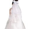 Girls Purple Veil for Communion Floral Wreath Veil First Communion Veil Party view 1