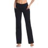 HISKYWIN Side Pockets Yoga Pants 4 Way Stretch Tummy Control Workout Running Pants, Long Bootleg Flare Pants HF201-Black-L view 2