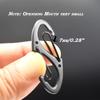 Bytiyar Small Carabiner Clips 1.6 inch(41mm) Metal Double Sided Spring Gate Snap Hooks Keychain Clasp Accessories, 30 Pcs Black view 2