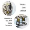 Bytiyar Small Carabiner Clips 1.6 inch(41mm) Metal Double Sided Spring Gate Snap Hooks Keychain Clasp Accessories, 30 Pcs Black view 3
