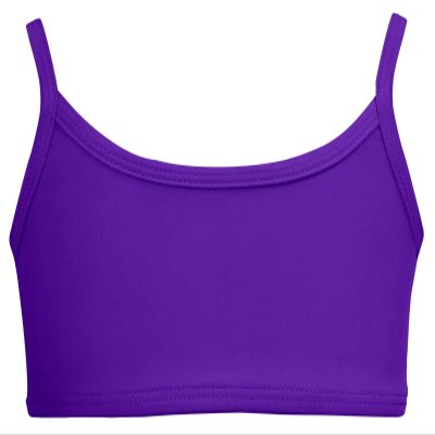 Made in USA Little Girls Bikini Top for Girls UPF50+ Sun Protection Toddler Bathing Suit Rash Guard for Beach Pool Swimwear, Purple, 3T