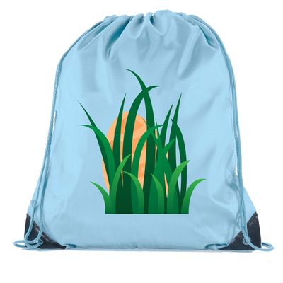 Mato & Hash Easter Basket Bags, Bulk Drawstring Backpacks, Party Favor Goody Bags for Easter - No Peaking - 10PK Baby Blue CA2500EasterDTG S6