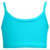 Made in USA Girls Bikini Top for Girls UPF50+ Sun Protection Toddler Bathing Suit Rash Guard for Beach Pool Swimwear, Turquoise, 4 view 1