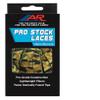 A&R 3 Pair Pack Pro Stock WAXLESS Fused-Tip Hockey Skate Laces, 72"-120" (Green Camo, 108") view 1