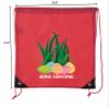 Mato & Hash Easter Basket Bags, Bulk Drawstring Backpacks, Party Favor Goody Bags for Easter - Gone Hunting - 10PK Red CA2500EasterDTG S4 view 2
