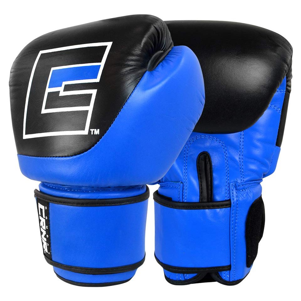 Competition Boxing Gloves | Punch Bag Mitts Sparring Punching Training MMA Fighting Sports | Blue |12 oz