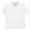 Osh Kosh Little Boy's Short Sleeve Uniform Polo Shirt, White, 6 view 1