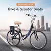AlveyTech White Universal Fleece Seat Cover for Bike & Scooter Seats view 2