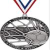 3" Soccer Team Medals, Massive Rimz Soccer Silver Medal Award 20 Pack view 1