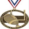 3" Football Medals, Massive Rimz Football Gold Medal Award 50 Pack Prime view 1