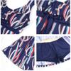 BIKMAN Womens One-Piece Skirt-Style Slimming Swim Suit Large Size Swimwear (5XL, Navy) view 3