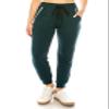 ALWAYS Women Joggers Active Sweatpants - Buttery Soft Light Comfy Lounge Striped Pants with Pockets Dark Teal White L/XL view 3