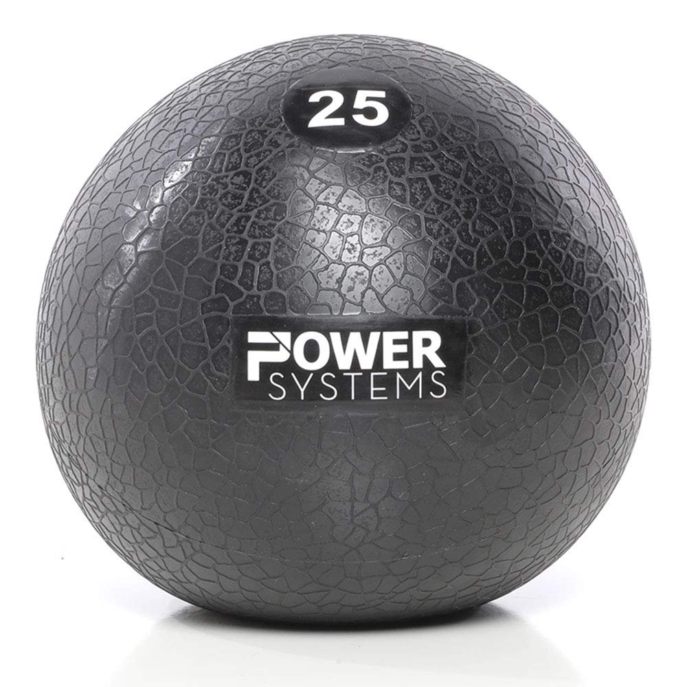 Power Systems MEGA Slam Ball Prime, 25 Pounds (25523),Black
