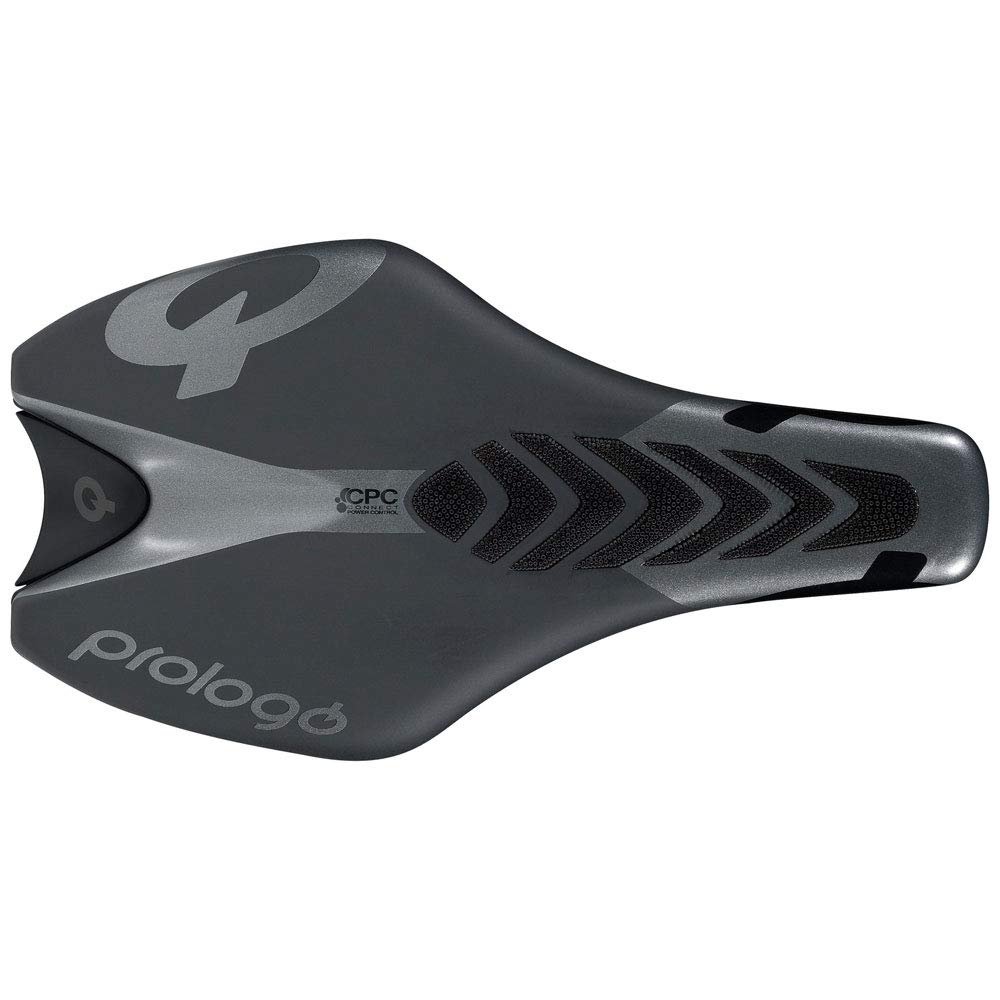 Prologo Unisex's TGale TT CPC Tirox Triathlon Saddle, Anthracite/Black, 240x128mm