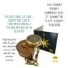 Brass Compass with Second Star to the Right Embossed Dial  Inspirational Pocket Compass Gift for Son, Daughter, or Friend | Motivational Keepsake for Graduation, Birthday, Christmas, or Travel gift view 3