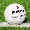 FORZA Gaelic Match Football | Official Size | 100% Hand Stitched (Size 5, Pack of 5) view 3