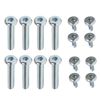 Dime Bag Hardware Inline Skate Axles 8-Pack 33mm Replacement Nuts and Bolts