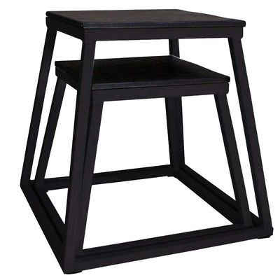 Ader Black Plyometric Platform Box (18'',24'' Black)
