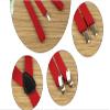Sinen Baby Suspenders and Bow Tie Set Adjustable Kids Suspender Bowtie Sets for Boys and Girls-Red view 3