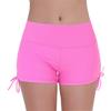 ACSUSS Women's Swim Boardshorts Beach Bikini Bottoms Short Swimwear with Side Ties Hot Pink X-Large