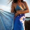 Elite Trend Quick Dry Towel Extra Large 78x35 Inch - Microfiber Beach Towel - Perfect for Beach, Travel, Swimming, Pool, Yoga, Hiking, Camping - Lightweight, Fast Drying, Compact for Adults (Sakura) view 2