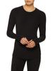 Cuddl Duds ClimateRight Women's Stretch Fleece Warm Underwear Long Sleeve Top (M - Black) view 1
