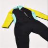 DIVE & SAIL Kid Girls 2.5mm Neoprene One Piece Wetsuits Long Sleeve Swimsuit UPF 50+ UV Protection Rash Guard for Swimming Diving Surfing 8-9 Years Green view 3